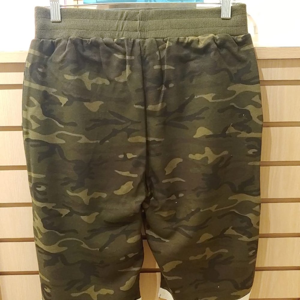 CM Fashion men's shorts with pockets elastic waist with drawstring